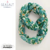 Z7.43 Seasalt Cornwall Pretty Circle Scarf Woodland garlic Chalk
