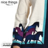 W38.59 Nice Things wild horses pannout shirt WWT100 ecru - Afbeelding 3