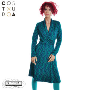 W24.6 Costura  DEBBIE DRESS SERPENT SMARAGD