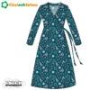 W32.2 Cissi och Selma ANNA KLARA DRESS NOSTALGI TURKOS 24380 - Afbeelding 3
