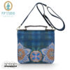 W25.57 Pip Studio FRANCES CROSS BODY FLAP FLORES FELICES DARK BLUE 25X9X21,5 CM - Afbeelding 3