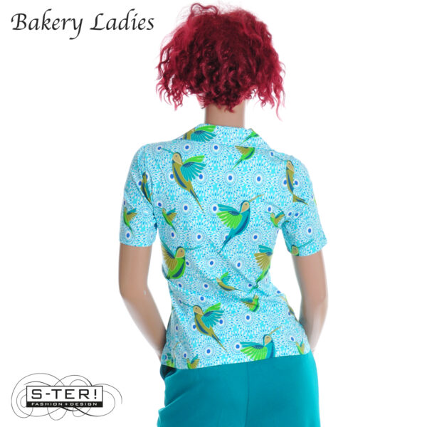 S2.3 Bakery Ladies Blouse PEGGY BL51OCE107 KOLIBRI MENTHOL - Afbeelding 3