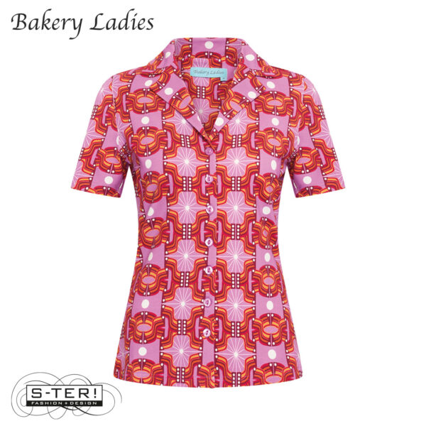 S2.6 Bakery Ladies Blouse PEGGY BL51OCE107 no wave lilac - Afbeelding 2