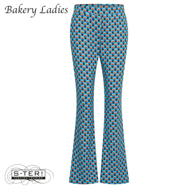S2.8 Bakery Ladies FLARED PANTS BL51TCE400 drop BLUE CURACAO - Afbeelding 2