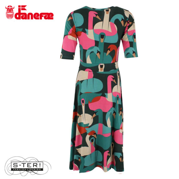 S5.5 danefae DANANDERSEN MODAL dress DEEP FOREST SWANOSCOPE - Afbeelding 3