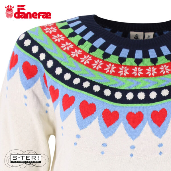 S5.8 DANEFAE danehope cotton knit sweater tee chalk - Afbeelding 5