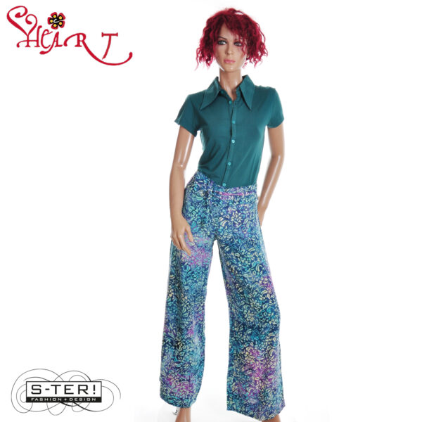 S26.25 HEART ASHFORD trousers HN001 BKFA1 A01 PURPLE