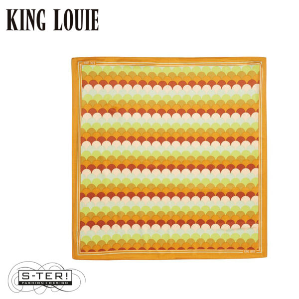 S9.29 King Louie scarf satin PEACHES INCA GOLD