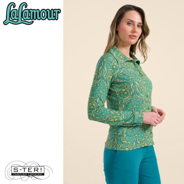 S31.9 Lalamour Sarah blouse LS LASU25131 curly wurly - Afbeelding 4