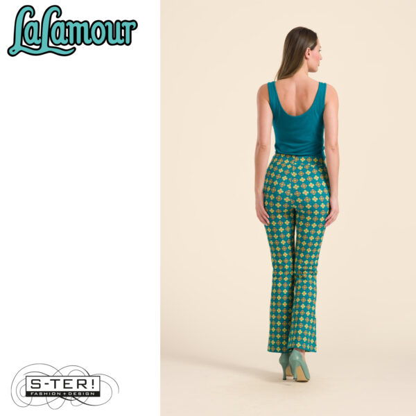 S31.16 Lalamour Lieke flared pants LASU25253 vintage fever - Afbeelding 4