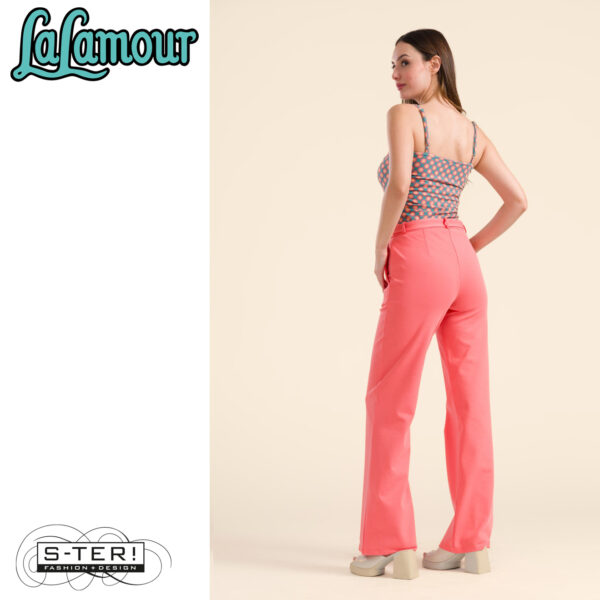 S31.17 Lalamour Sue trousers punta di roma LASU25263 coral - Afbeelding 3
