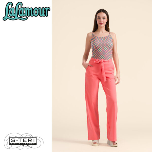 S31.17 Lalamour Sue trousers punta di roma LASU25263 coral - Afbeelding 4