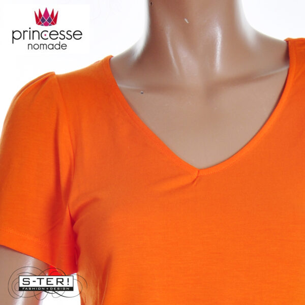 S20.1 PRINCESSE NOMADE IRENE T SHIRT ORANGE 25ET107 - Afbeelding 4