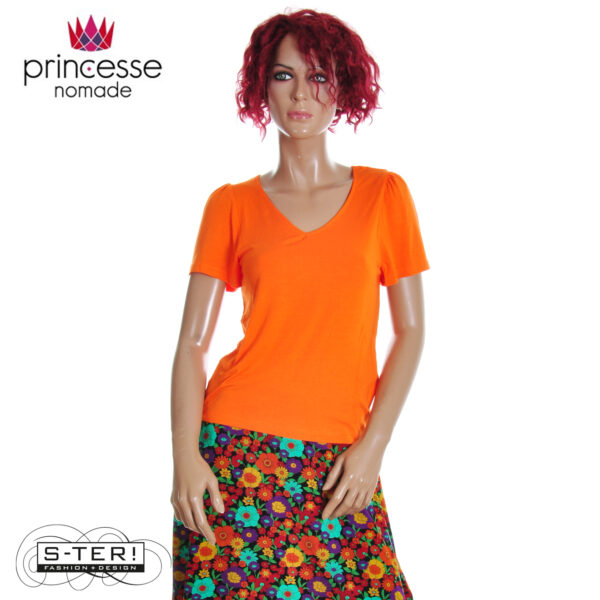 S20.1 PRINCESSE NOMADE IRENE T SHIRT ORANGE 25ET107