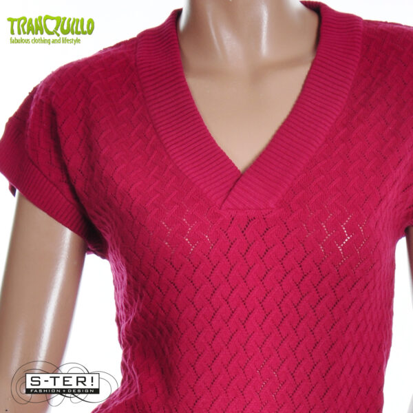 S23.9 Tranquillo KNITTED SHIRT S25C62 ANEMONE - Afbeelding 5