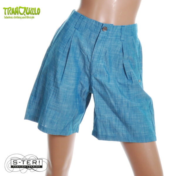 S23.15 Tranquillo HIGH WAIST SHORTS  S25G51 TEAL - Afbeelding 8