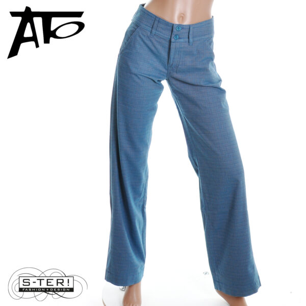 B1.39 Ato Berlin Hose Lilia CO/EL 19/000 BL/GR - Afbeelding 6