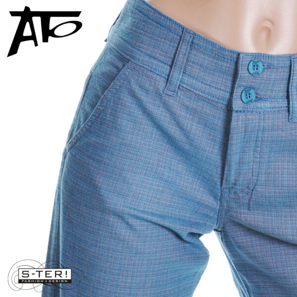 B1.39 Ato Berlin Hose Lilia CO/EL 19/000 BL/GR - Afbeelding 7