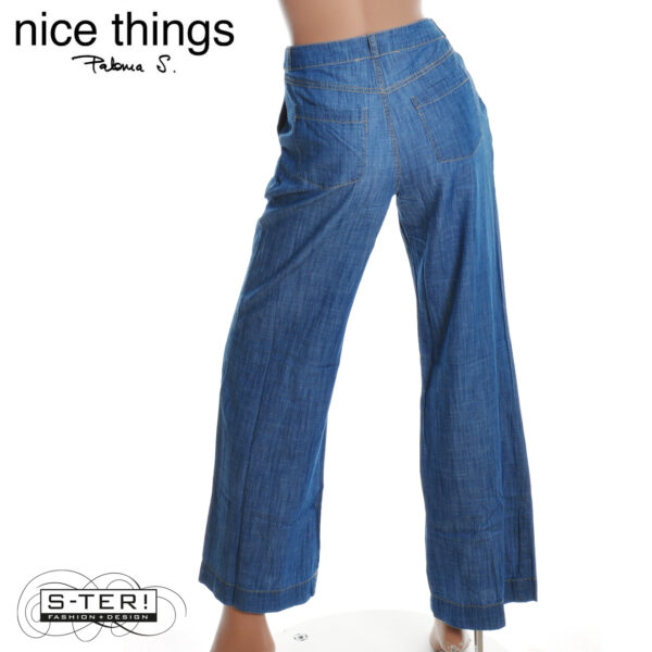 S38.50 Nice Things denim pants with pleats WWU106 light denim - Afbeelding 7