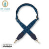 S25.19 Pip Studio embroidery strap flower blue