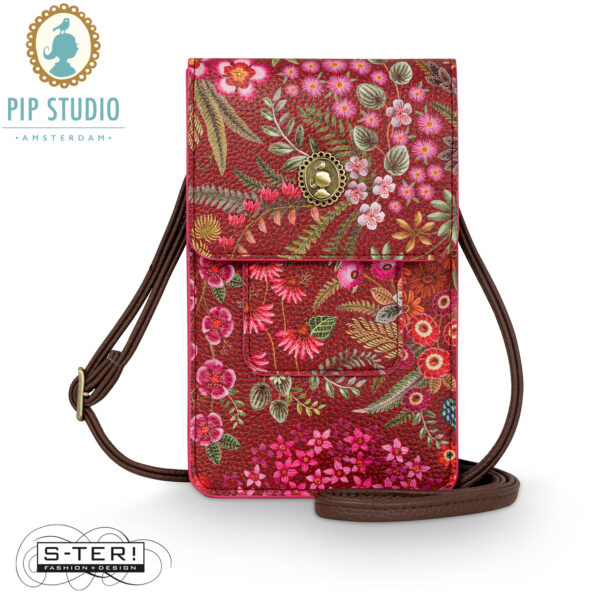 S25.13 Pip Studio Peggy phone bag Querida red