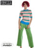 S39.1  PRETTY VACANT CHEVRON KNIT TOP METHYL BLUE - Afbeelding 4