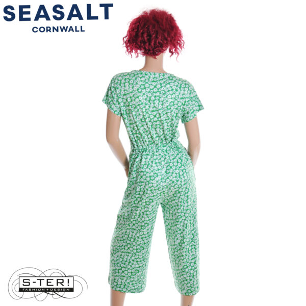 S7.50 Seasalt Cornwall Rose trellis jumpsuit screenprint daisy island - Afbeelding 4