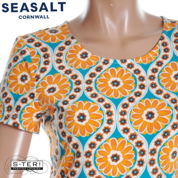 S7.48 Seasalt Cornwall S/S April dress daisy stamp azurite - Afbeelding 5