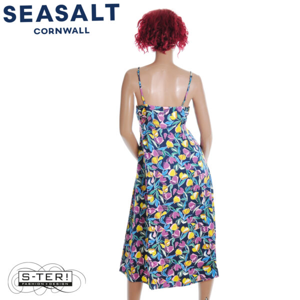 S7.31 Seasalt Cornwall housel bay dress collaged tulips maritime - Afbeelding 3