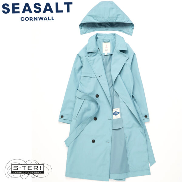 S7.22 Seasalt Cornwall penweathers trench coat hail - Afbeelding 2