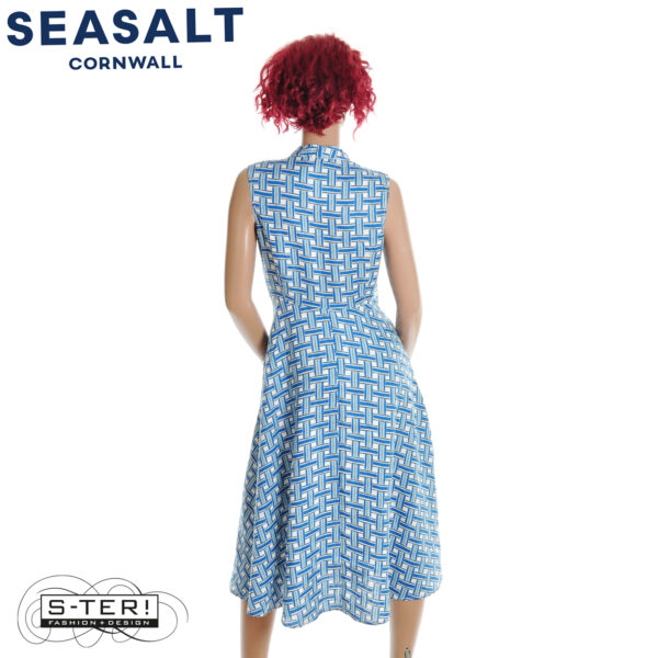 S7.52 Seasalt Cornwall sleeveless carved wood dress deck weave cargo - Afbeelding 2