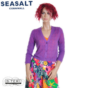 S7.41 Seasalt Cornwall sweet day cardigan pansy