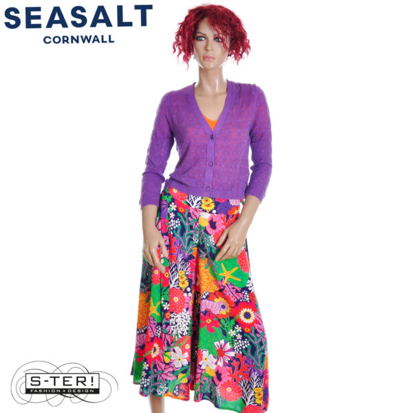 S7.41 Seasalt Cornwall sweet day cardigan pansy - Afbeelding 2