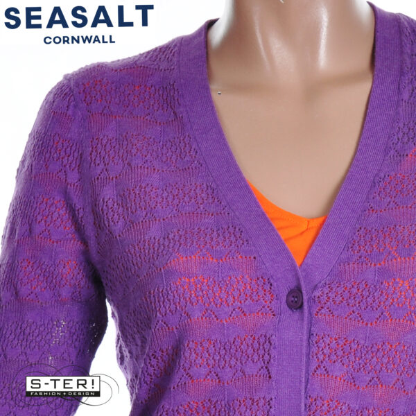 S7.41 Seasalt Cornwall sweet day cardigan pansy - Afbeelding 4