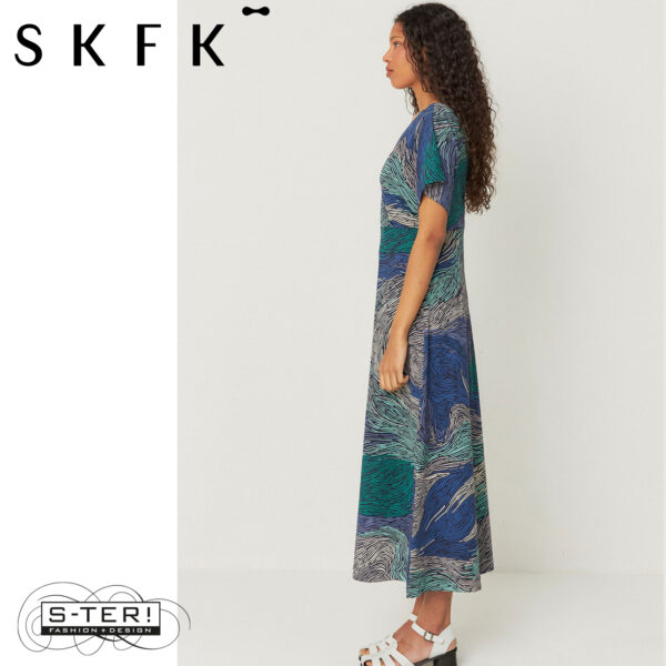 S16.25 SKFK LEIRE GOTS DRESS SDR01482 STREAM - Afbeelding 4