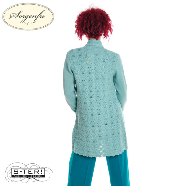S11.1 SORGENFRI EBBIE CARDIGAN 02251-0100 TURQUOISE - Afbeelding 7