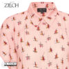 S21.23 Zilch BLOUSE SHORT SLEEVE 51RAC15.049P SKETCH ROSEWATER - Afbeelding 3