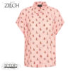 S21.23 Zilch BLOUSE SHORT SLEEVE 51RAC15.049P SKETCH ROSEWATER - Afbeelding 4