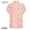 S21.23 Zilch BLOUSE SHORT SLEEVE 51RAC15.049P SKETCH ROSEWATER - Afbeelding 2