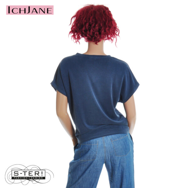 S10.2 Ich Jane T-SHIRT KAREN NAVY MODAL - Afbeelding 2