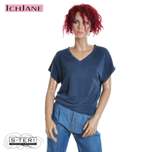S10.2 Ich Jane T-SHIRT KAREN NAVY MODAL