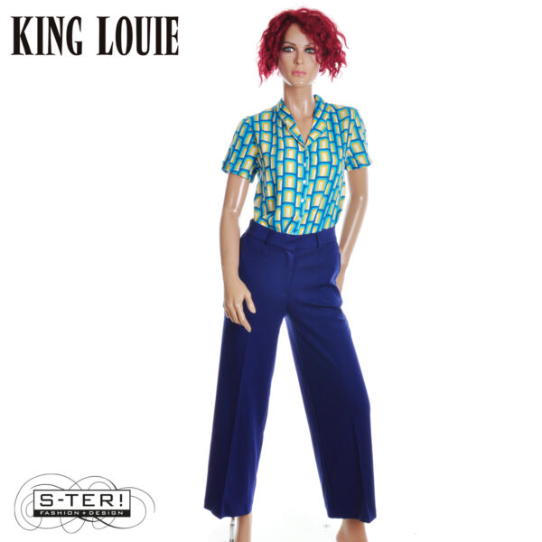 S9.4 King Louie FREDERICA PANTS MILANO UNI BEACON BLUE 09817 - Afbeelding 4