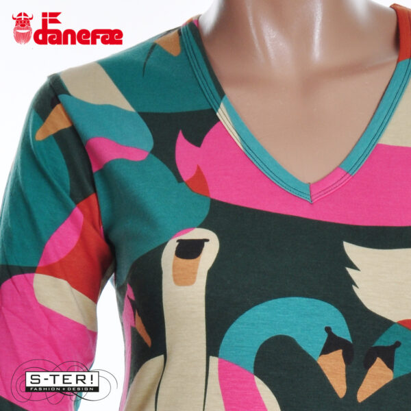 S5.5 danefae DANANDERSEN MODAL dress DEEP FOREST SWANOSCOPE - Afbeelding 5