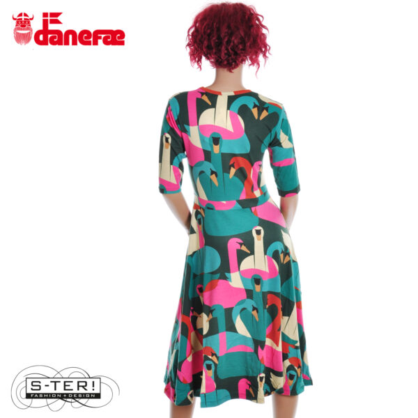 S5.5 danefae DANANDERSEN MODAL dress DEEP FOREST SWANOSCOPE - Afbeelding 6