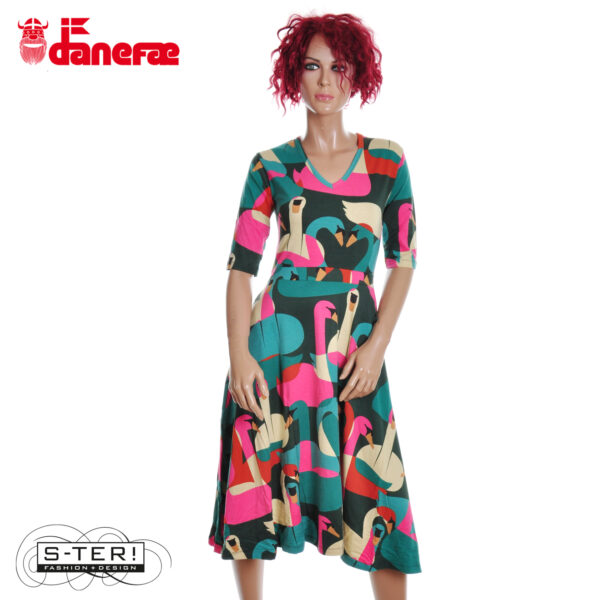S5.5 danefae DANANDERSEN MODAL dress DEEP FOREST SWANOSCOPE