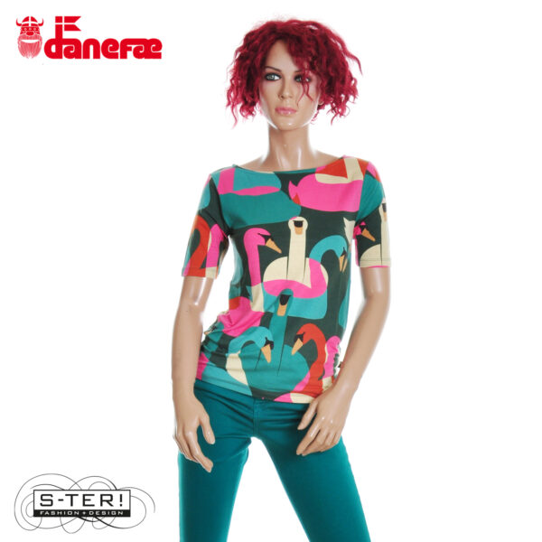 S5.11 danefae DANEBOAT NECK MODAL TEE DEEP FOREST SWANOSCOPE