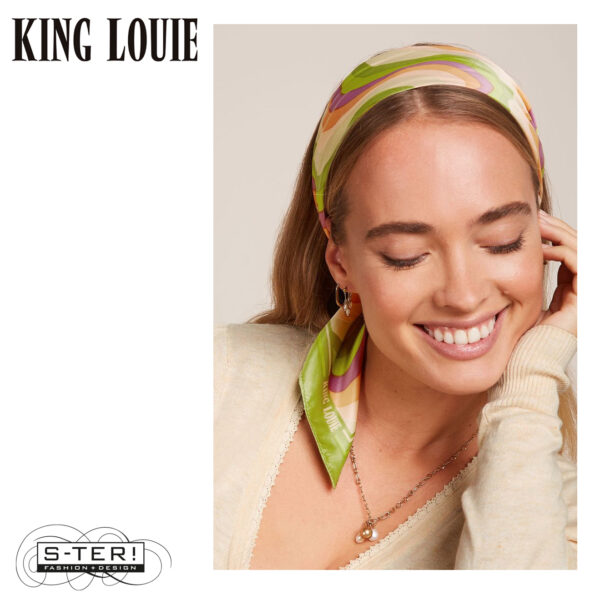 S9.30 King Louie scarf satin jiggy DARK CITRON - Afbeelding 6