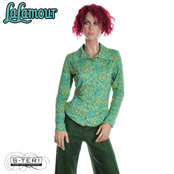 S31.9 Lalamour Sarah blouse LS LASU25131 curly wurly