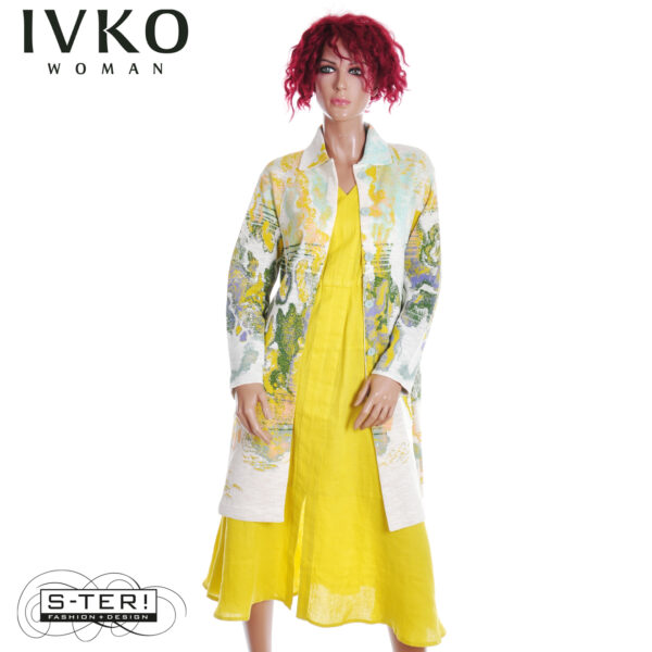 S8.2 Ivko jacquard coat terrain pattern251601/010 - Afbeelding 5