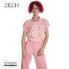 S21.23 Zilch BLOUSE SHORT SLEEVE 51RAC15.049P SKETCH ROSEWATER